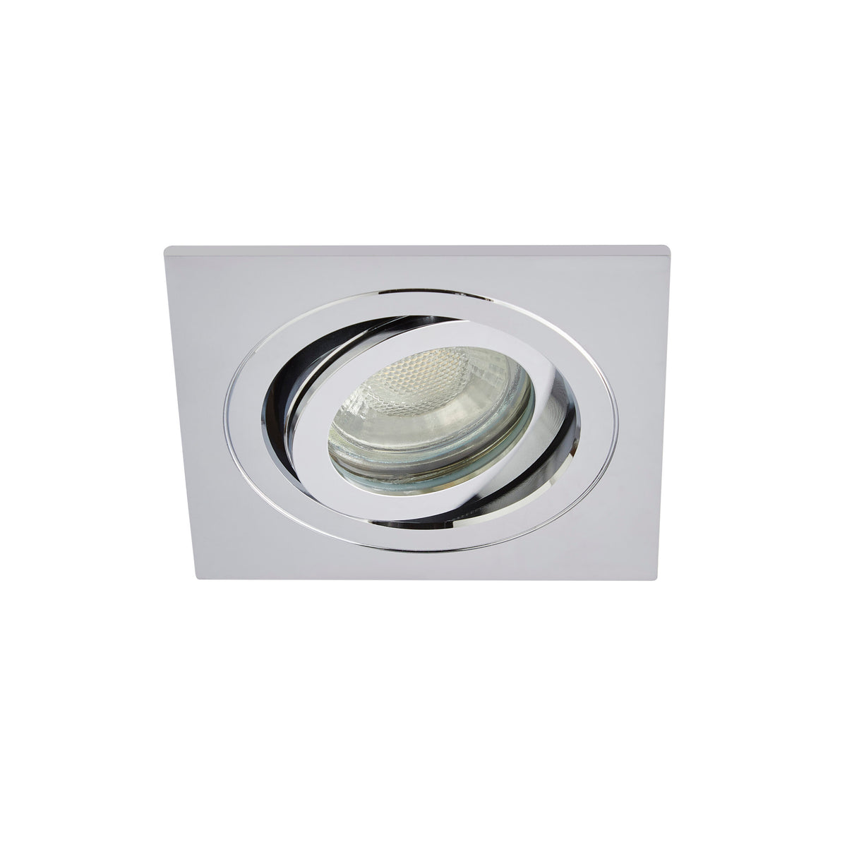 Cali Square IP65 Tiltable Downlight, Chrome