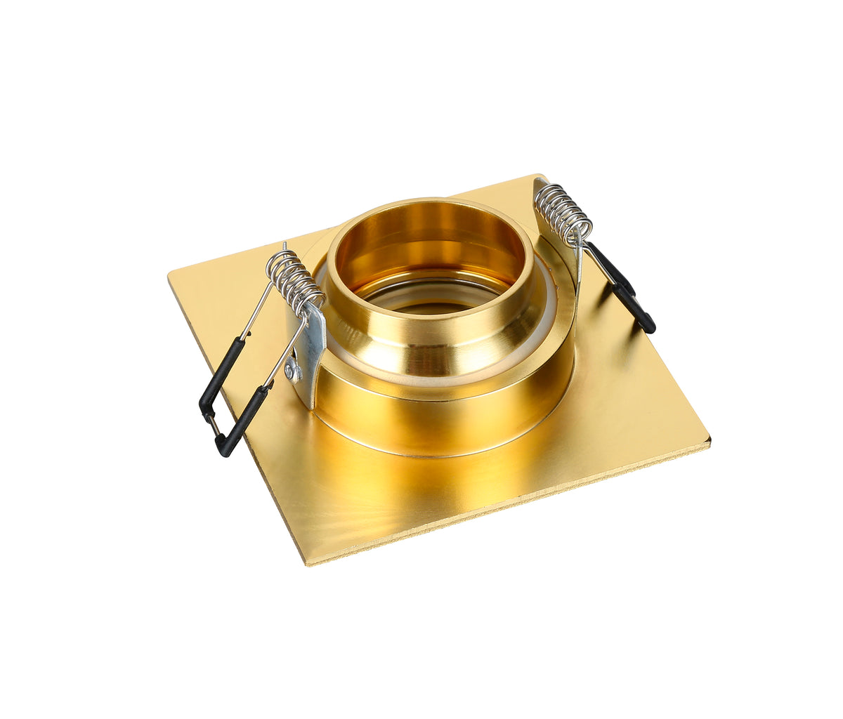 Cali Square IP65 Tiltable Downlight, Satin Brass