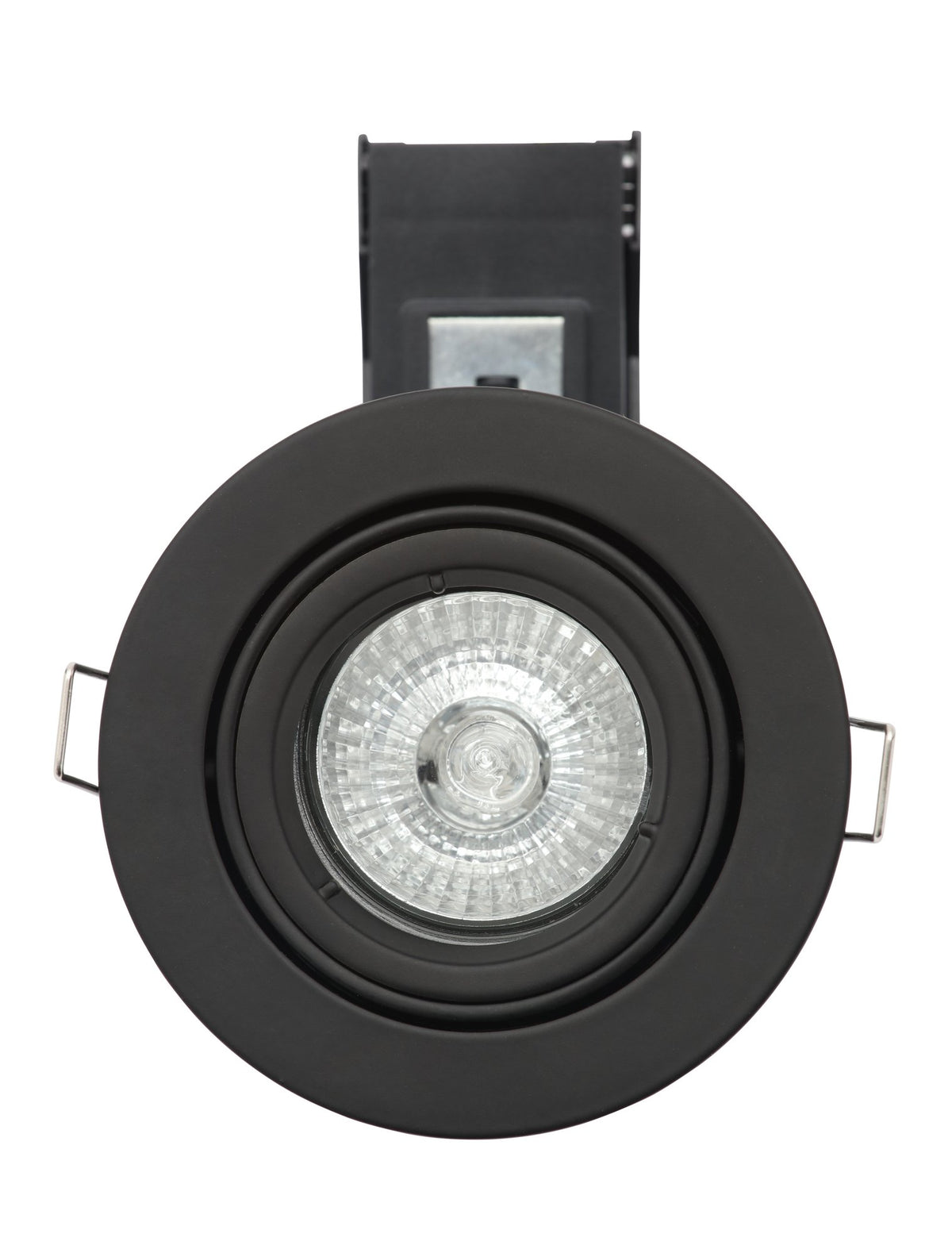 Yate Adjustable Fire Rated IP20 Recessed Downlight - Matt Black