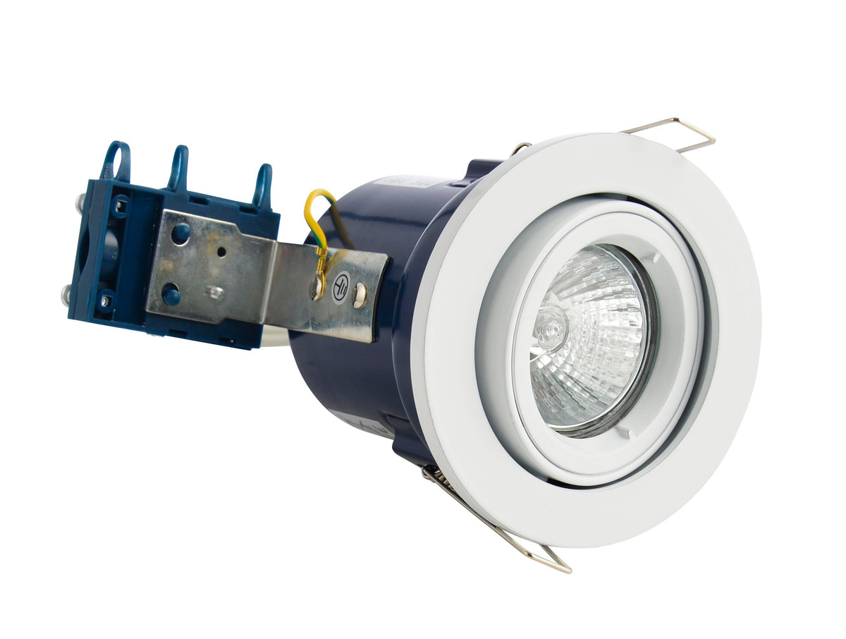 Yate Adjustable Fire Rated IP20 Recessed Downlight - White