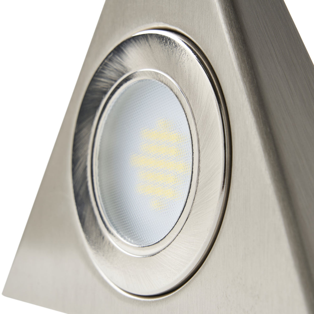 Fonte Triangular Day Light LED Under Kitchen Cabinet Light - Satin Nickel