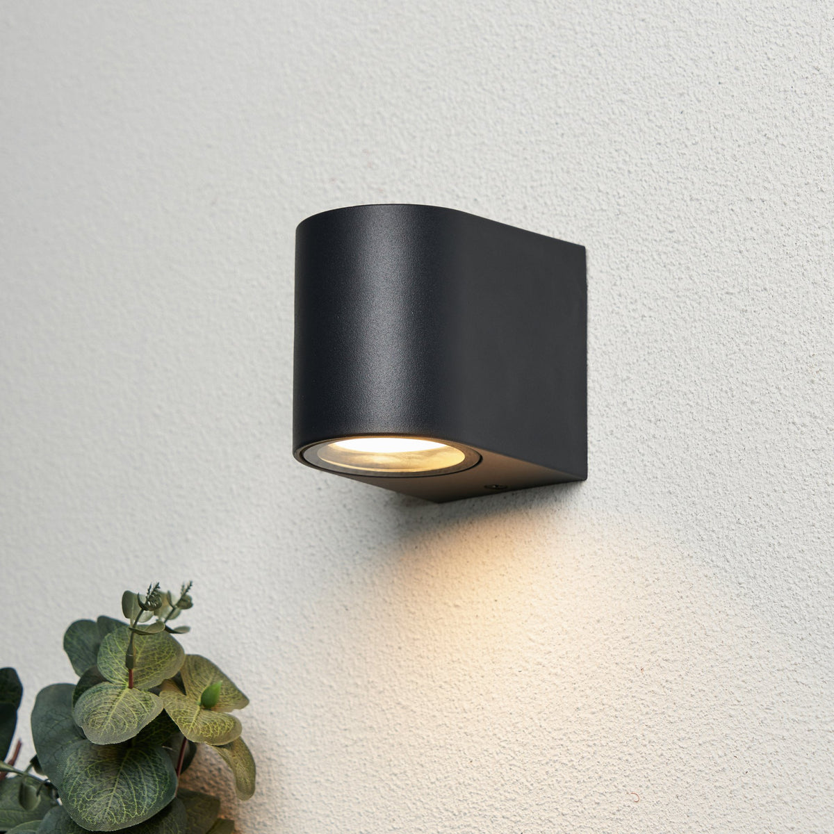 Iona 1 Light Outdoor Wall Light - Black