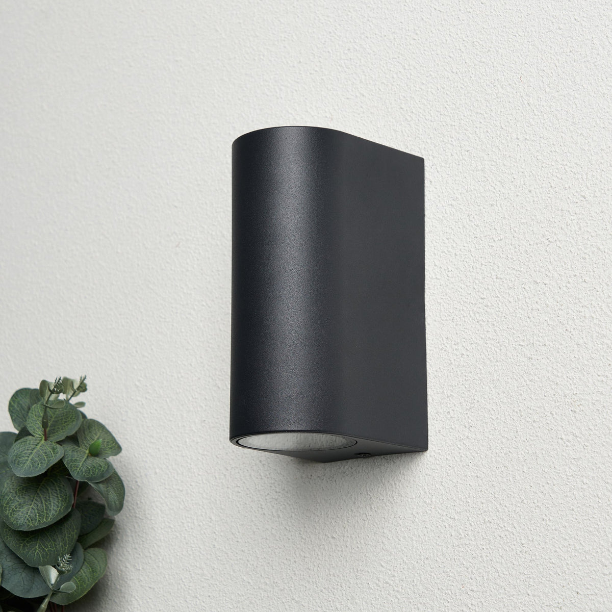 Iona 2 Light Up and Down Outdoor Wall Light - Black
