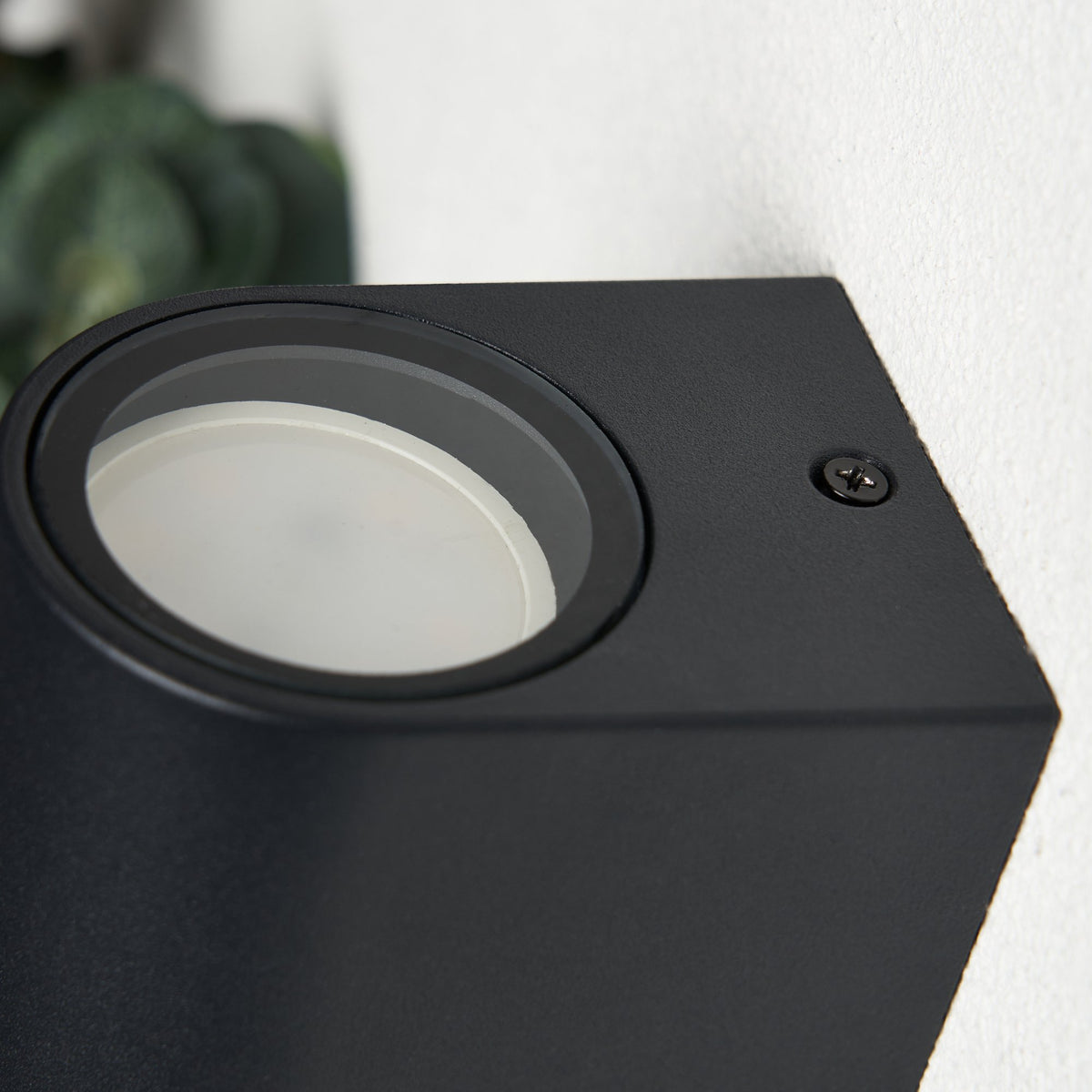 Iona 2 Light Up and Down Outdoor Wall Light - Black