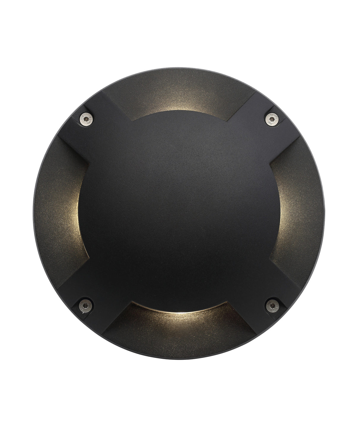 Scout Single 4 Way Outdoor LED Surface Mount Drive Over Ground Light - Black