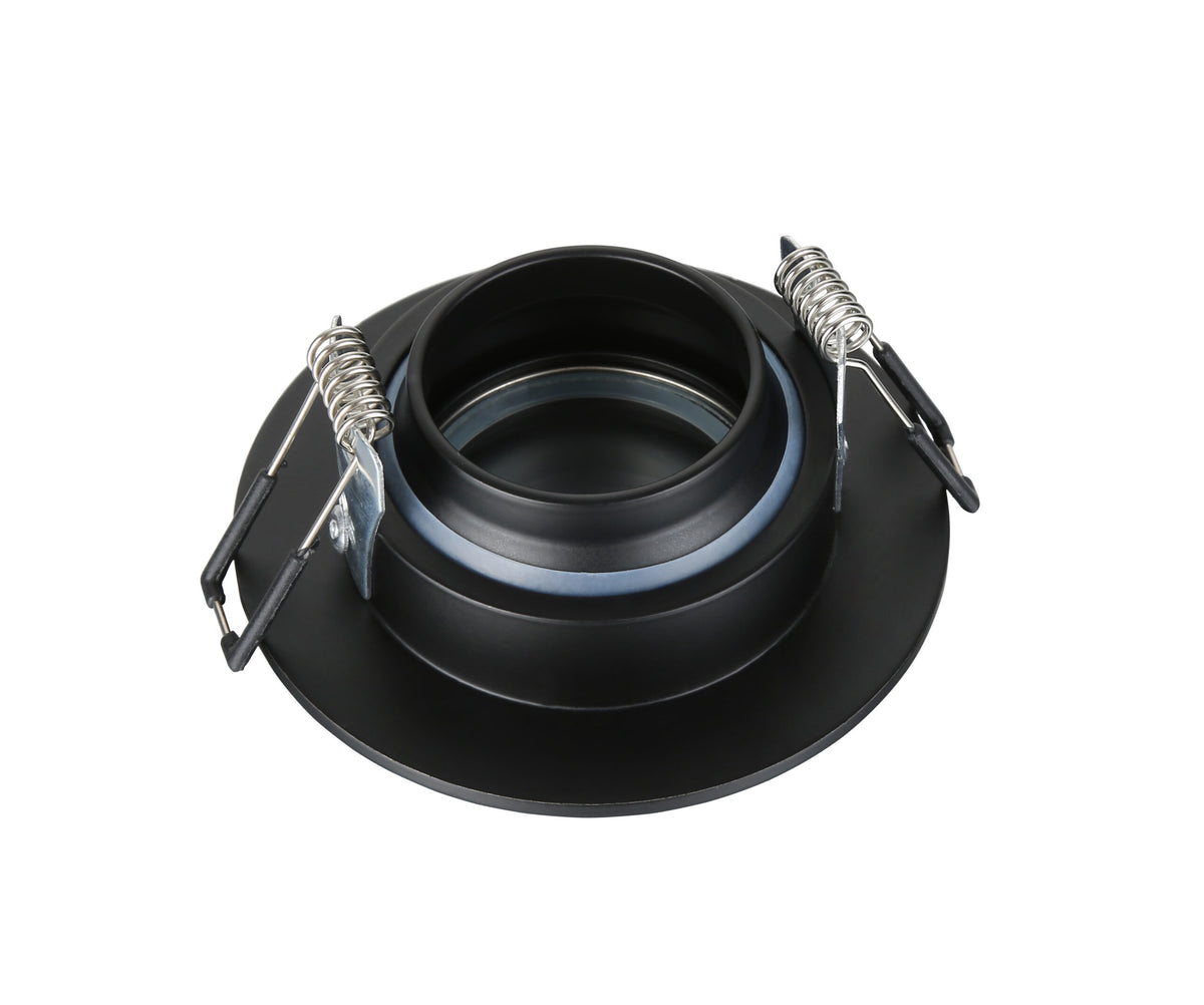 Cali circular IP65 Tiltable Downlight, Matt Black