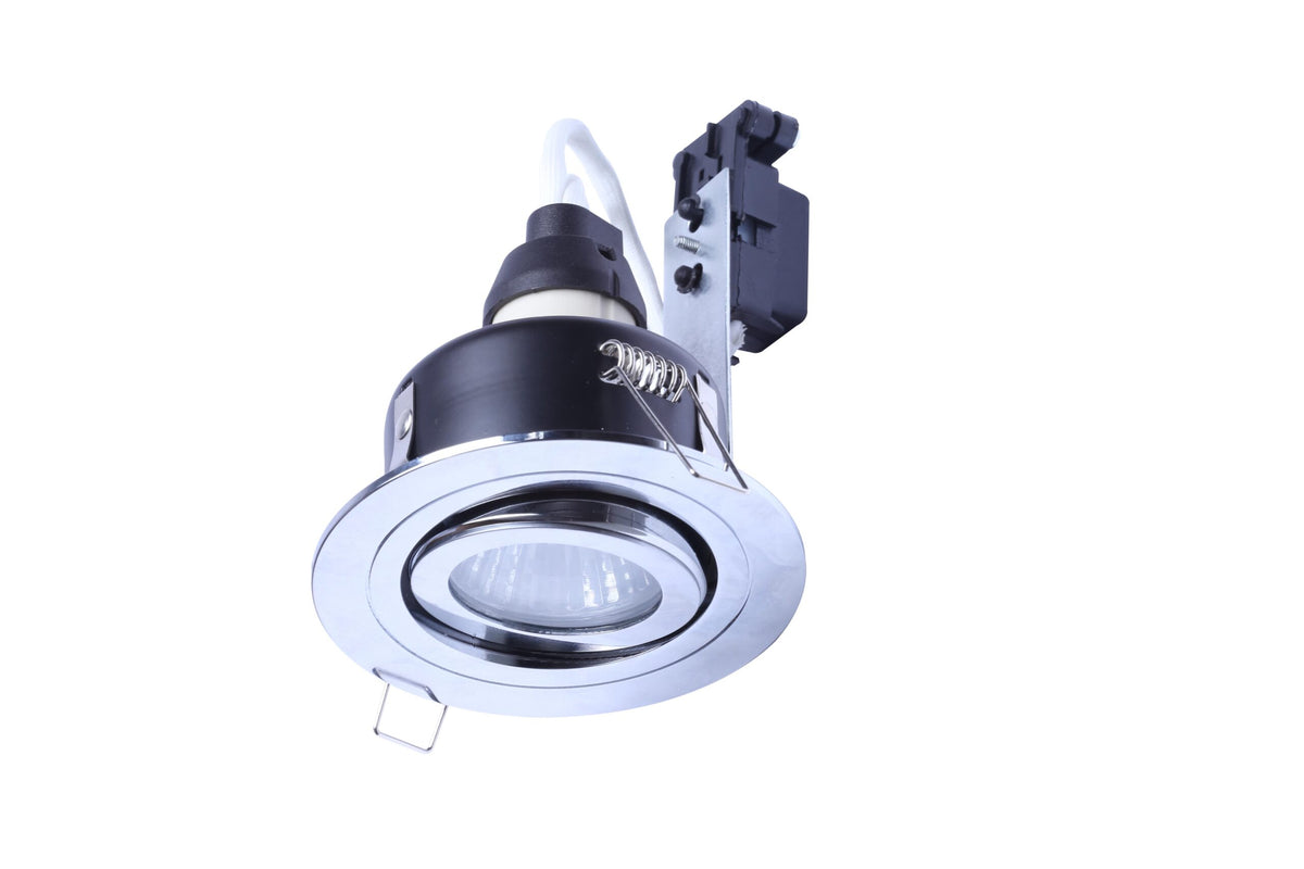 Cali circular IP65 Tiltable Downlight, Chrome