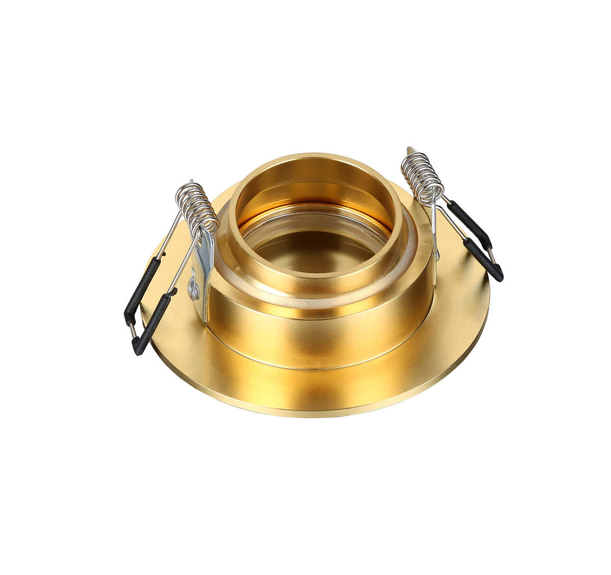 Cali circular IP65 Tiltable Downlight, Satin Brass