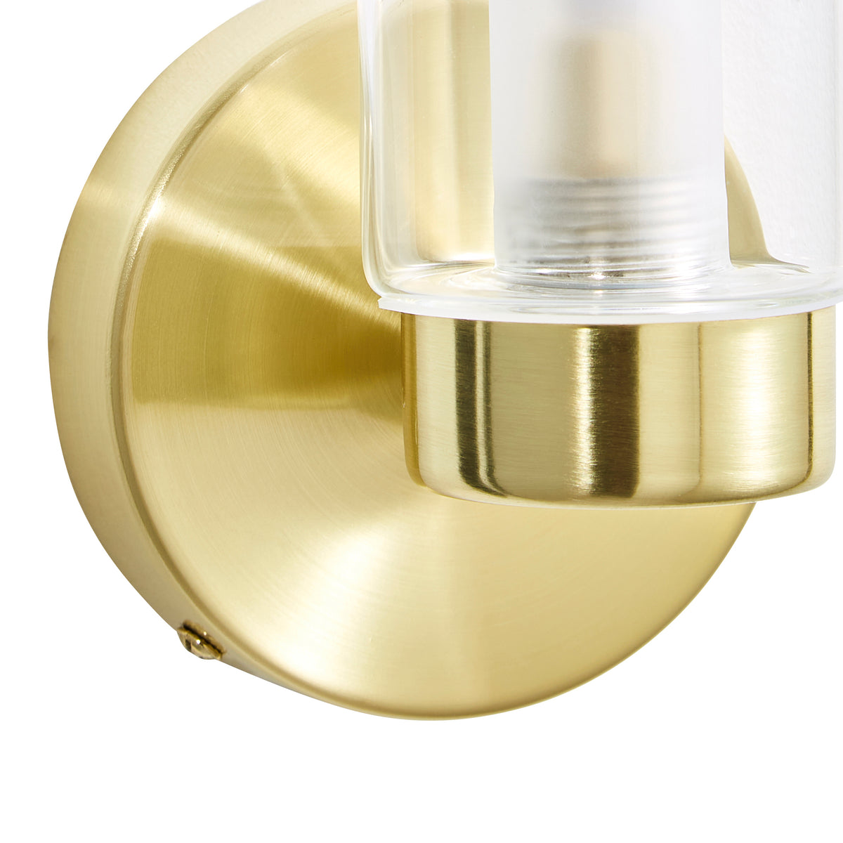 Sparti Bathroom Wall Light, Satin Brass