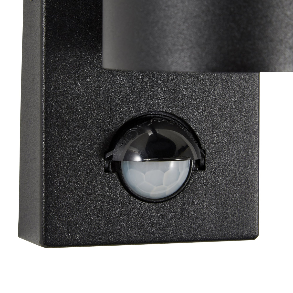 Leto Outdoor Up or Down Wall Light with PIR Sensor, Black