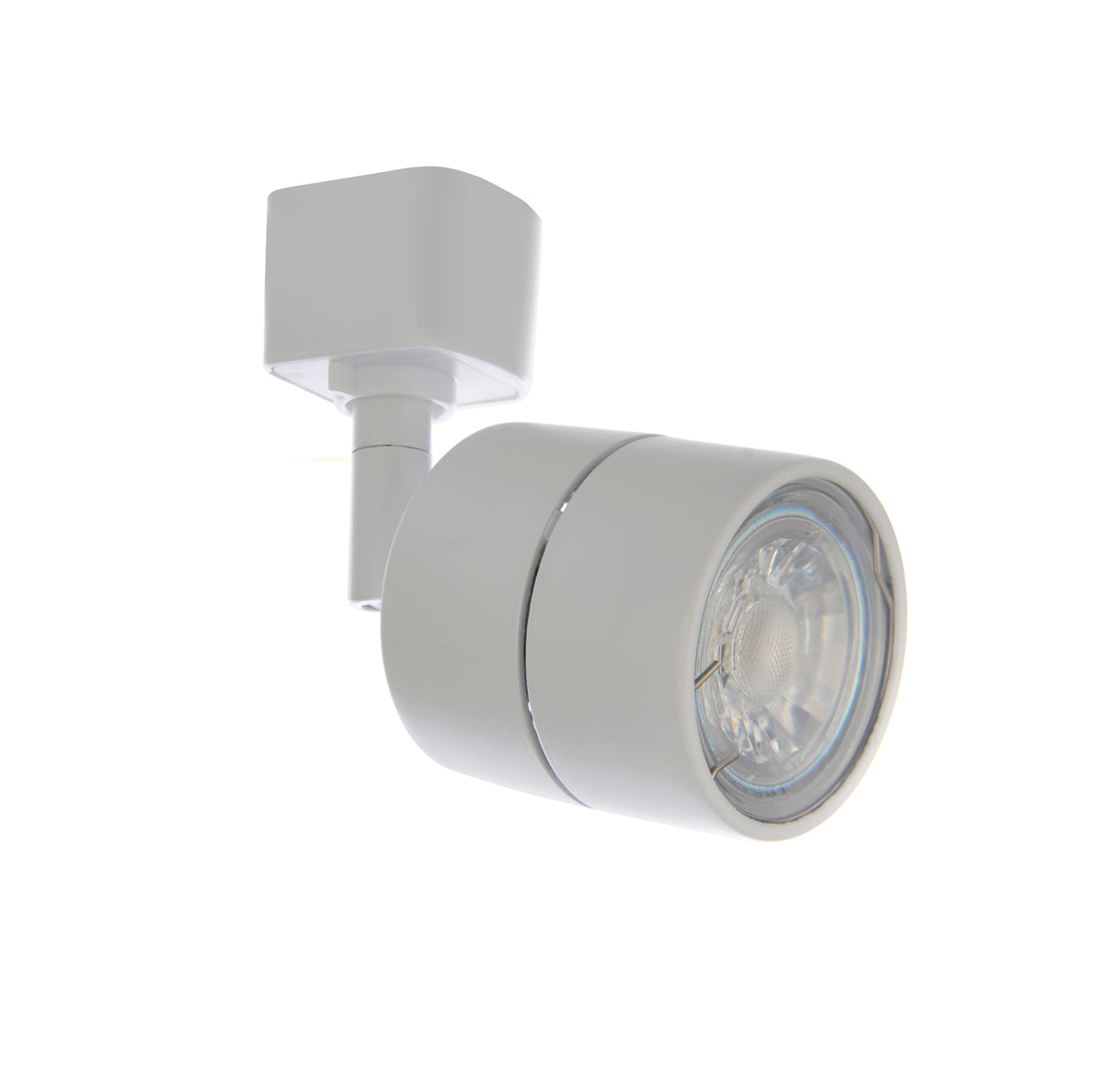 Lustro GU10, Single Track Light Fitting - White