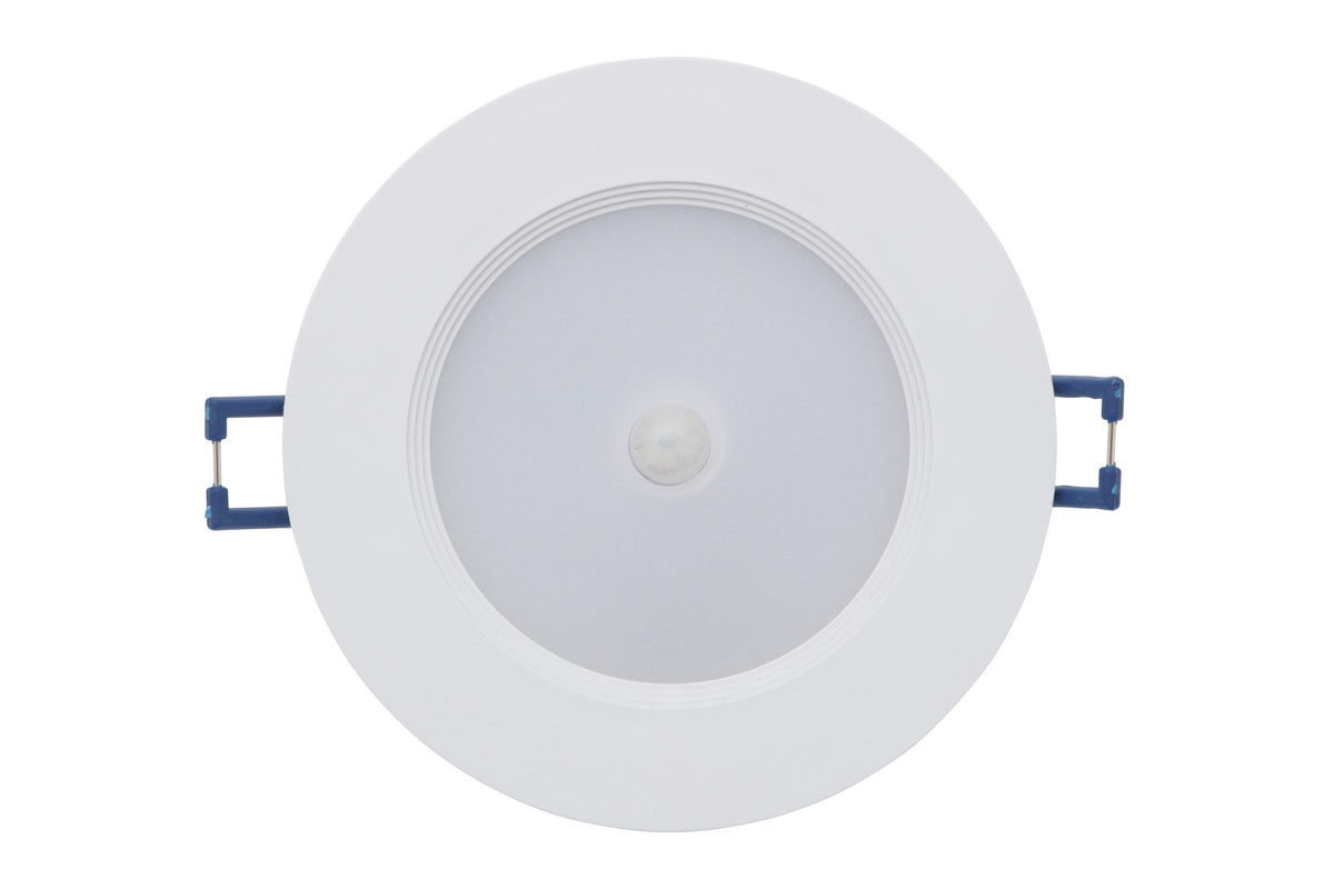 Reno Recessed LED Downlighter with 360 Degree PIR Sensor - White