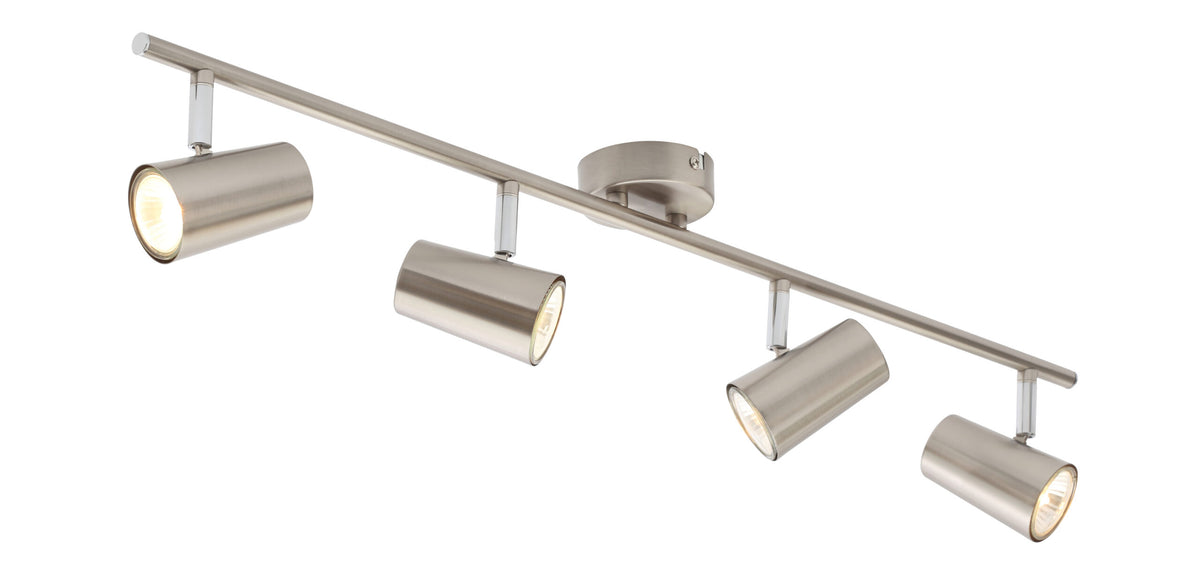 Harvey 4 Spotlight Bar, Satin Nickel