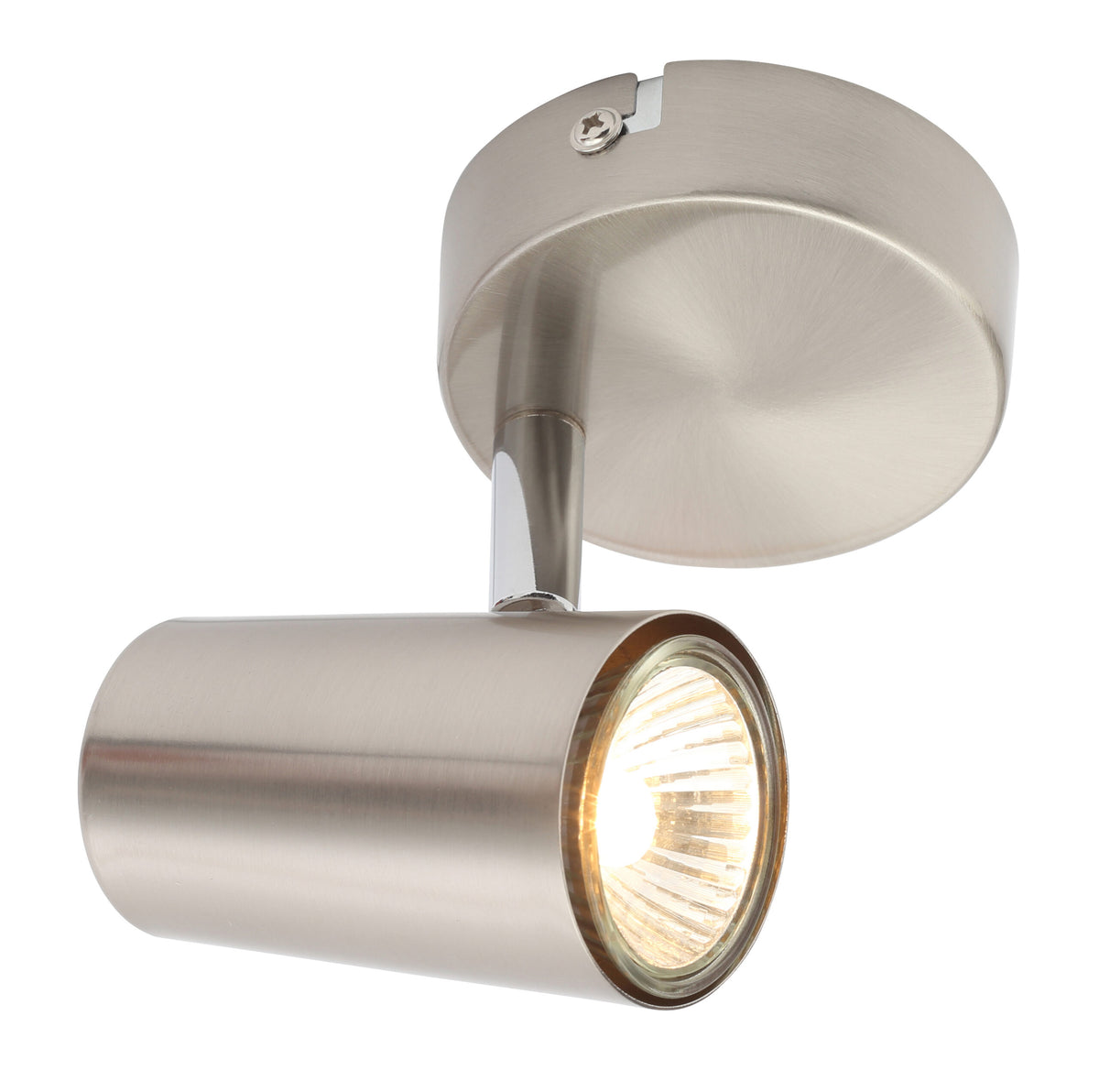 Harvey Single Spotlight, Satin Nickel