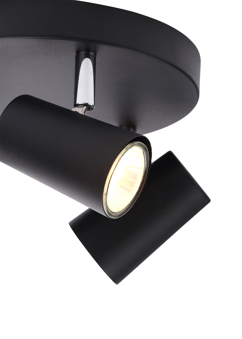 Harvey 3 Spotlight Plate, Matt Black