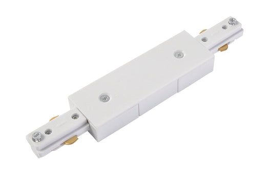 Tor Double Live End for Single Circuit Mains Track in White