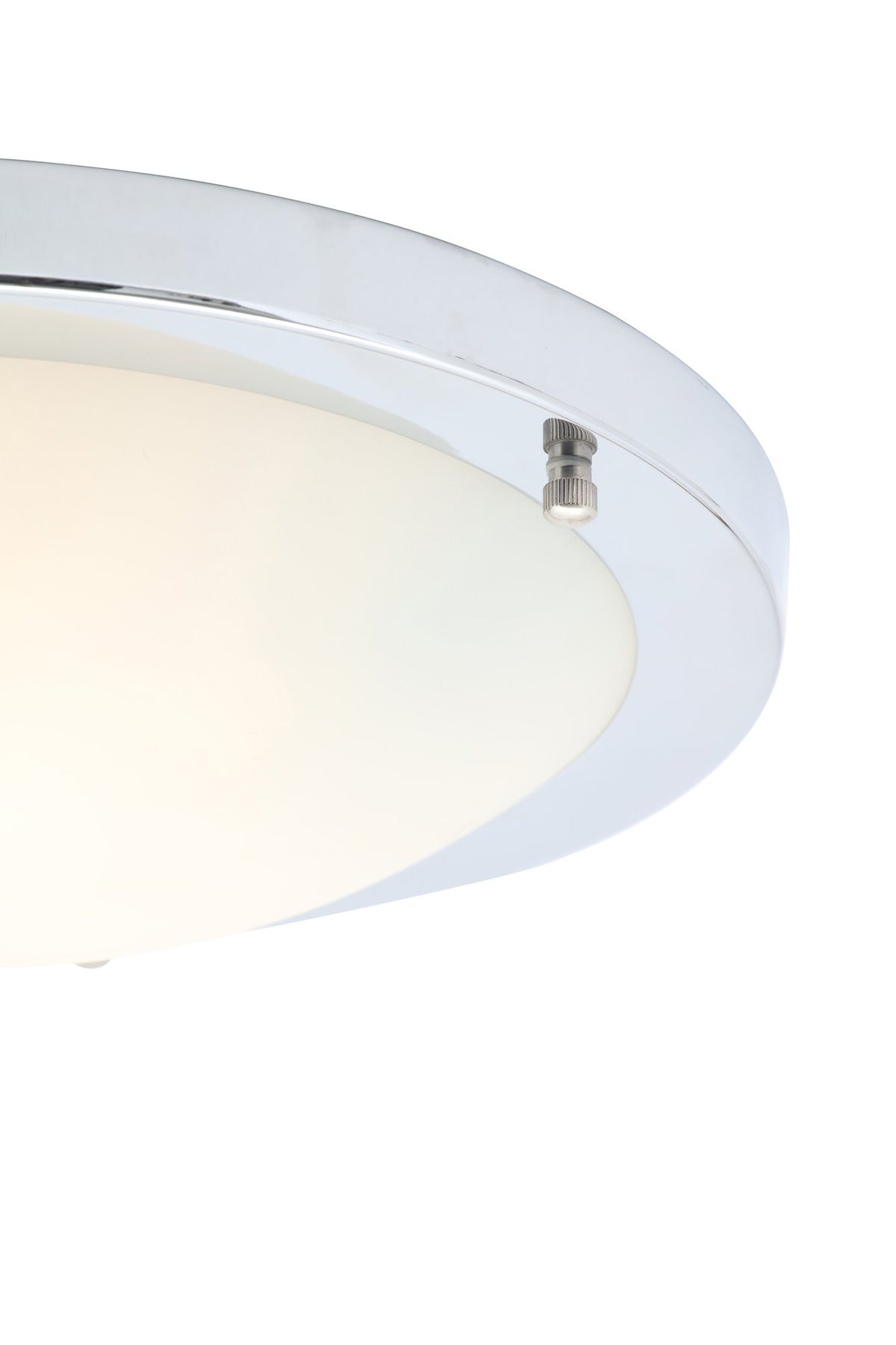 Delphi Flush 18 Watt Large LED Flush Bathroom Ceiling Light - Chrome