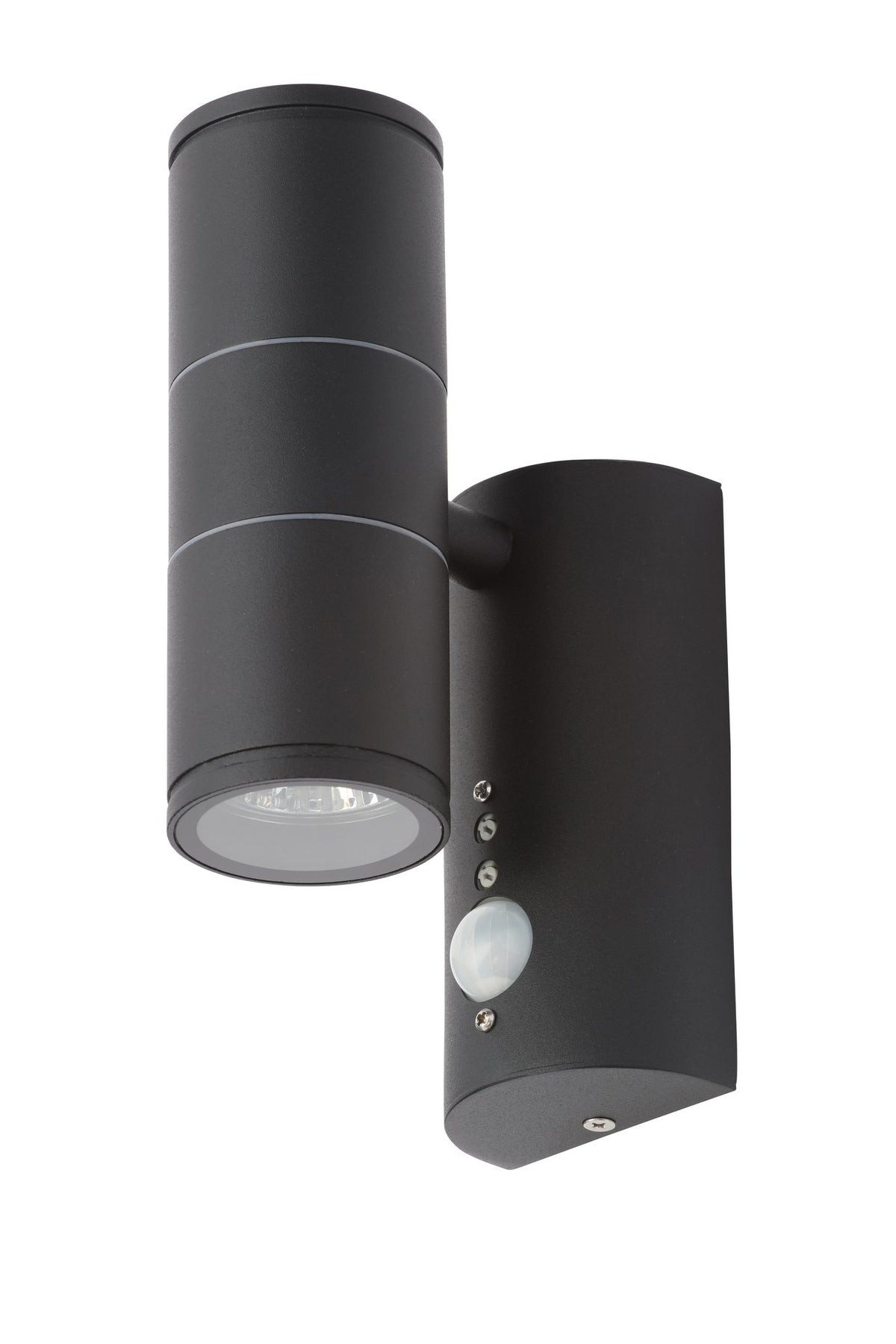 Islay Up and Down Outdoor Wall Light with PIR Sensor, Black