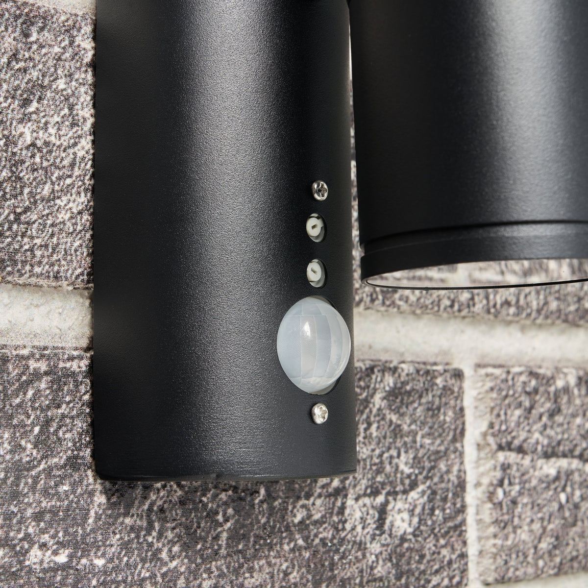 Islay Up and Down Outdoor Wall Light with PIR Sensor, Black