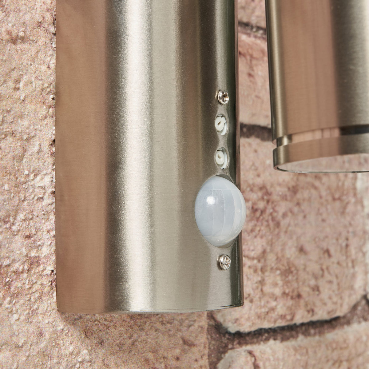 Islay Up and Down Outdoor Wall Light with PIR Sensor, Stainless Steel