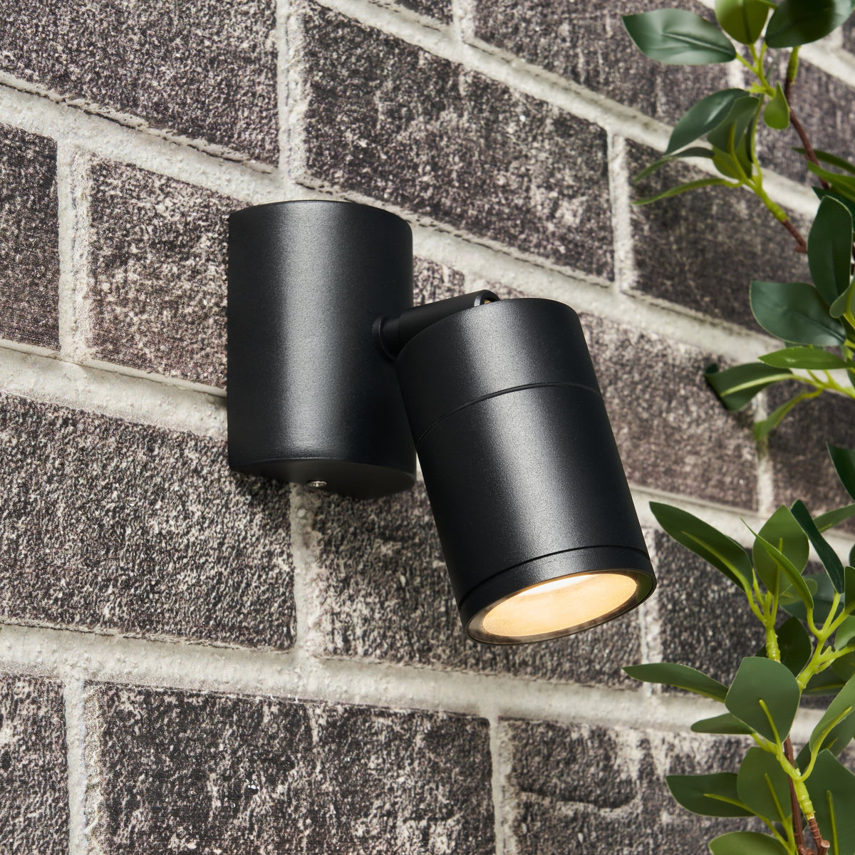 Islay Adjustable Outdoor Wall Light, Black