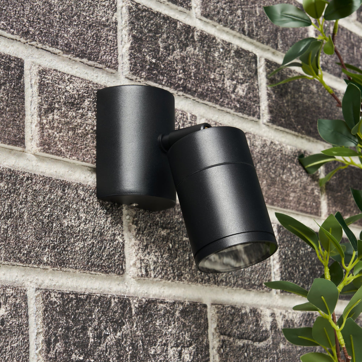Islay Adjustable Outdoor Wall Light, Black