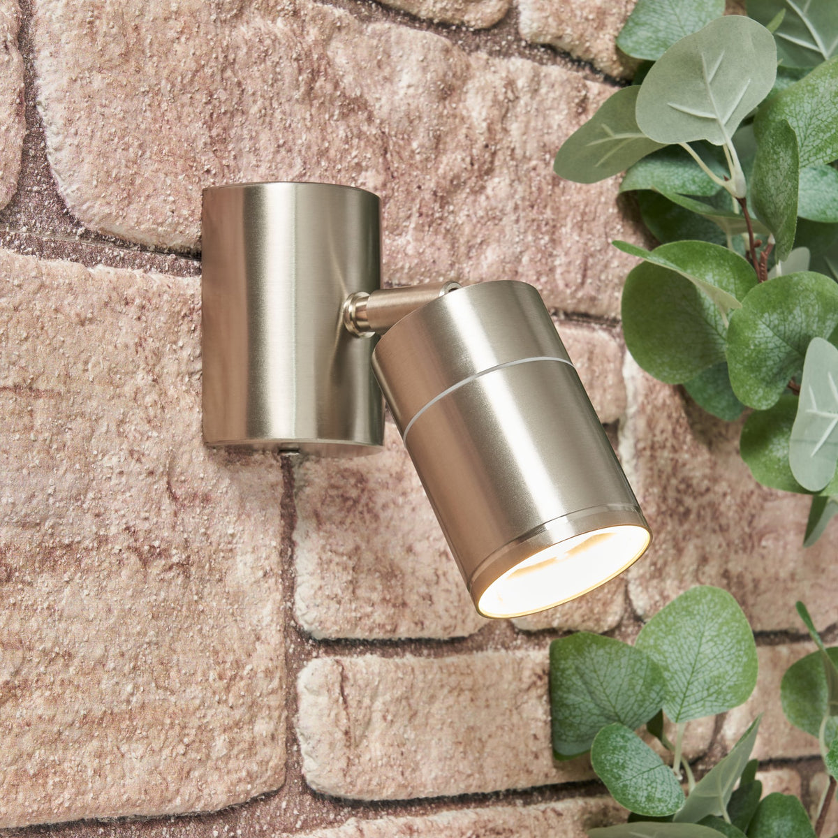 Islay Adjustable Outdoor Wall Light, Stainless Steel