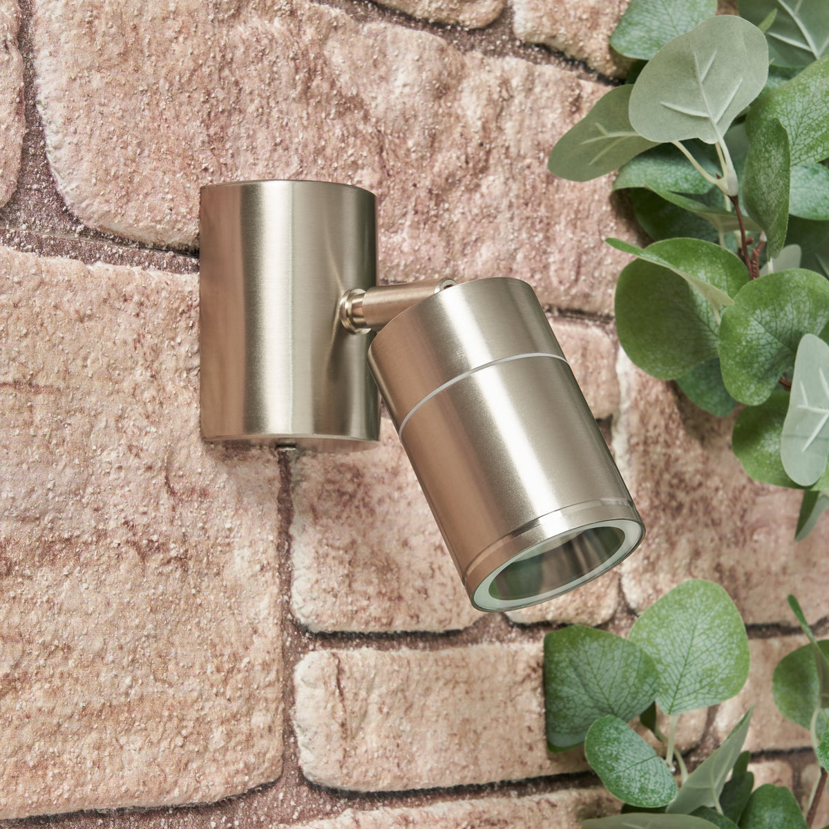 Islay Adjustable Outdoor Wall Light, Stainless Steel