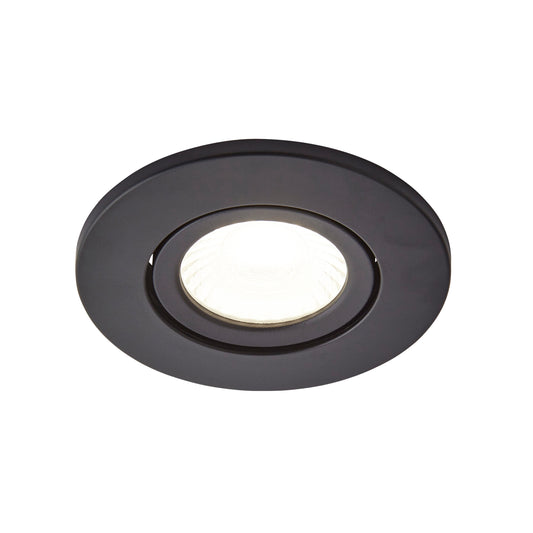 Como Fire Rated LED IP65 Downlight, Satin Black