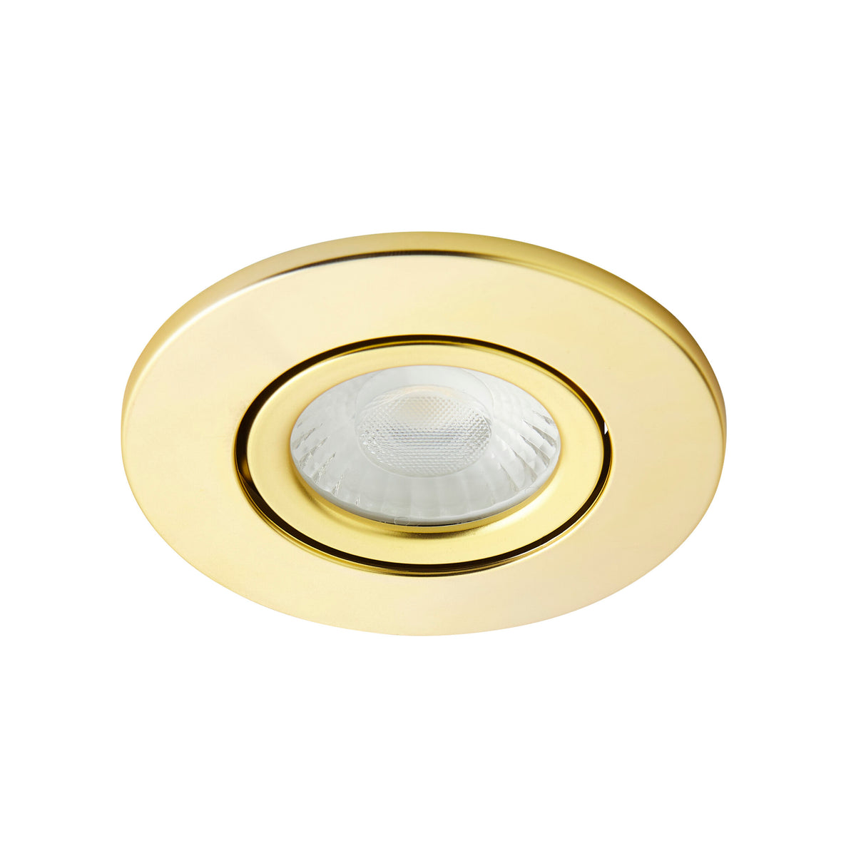 Como Fire Rated LED IP65 Downlight, Satin Brass