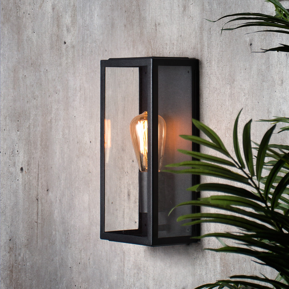 Minerva Outdoor Wall Light , Black