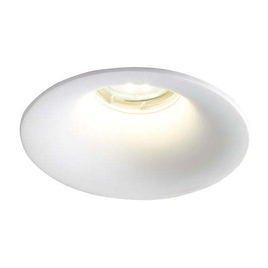 Cabra Plaster Rnd Rec Flush Down Light White