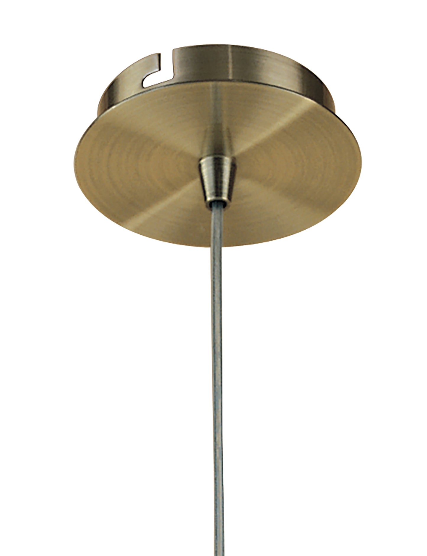 Pietra Pendant 1 Light G9, Antique Brass by Mantra