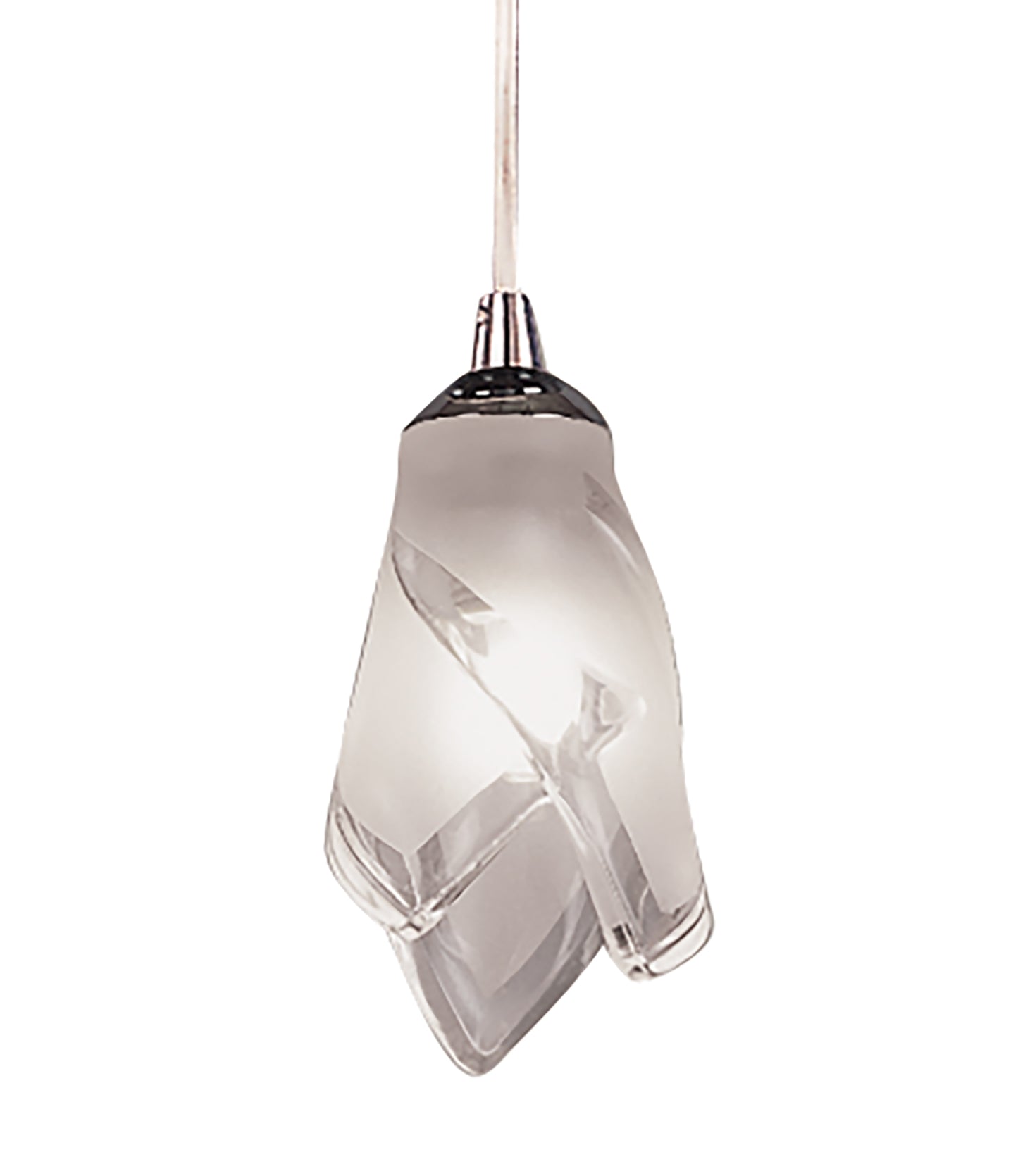 Pietra Pendant 1 Light G9, Polished Chrome by Mantra