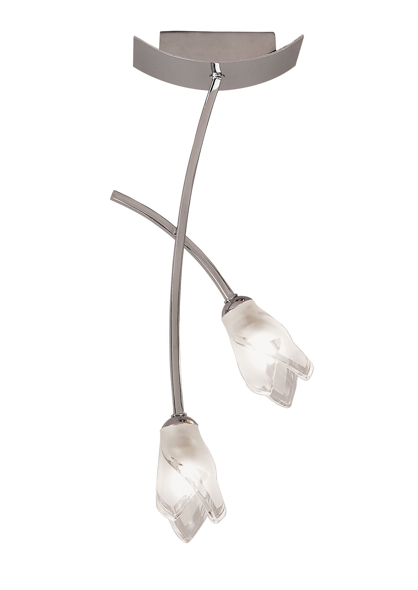 Pietra Ceiling 2 Light G9, Polished Chrome by Mantra