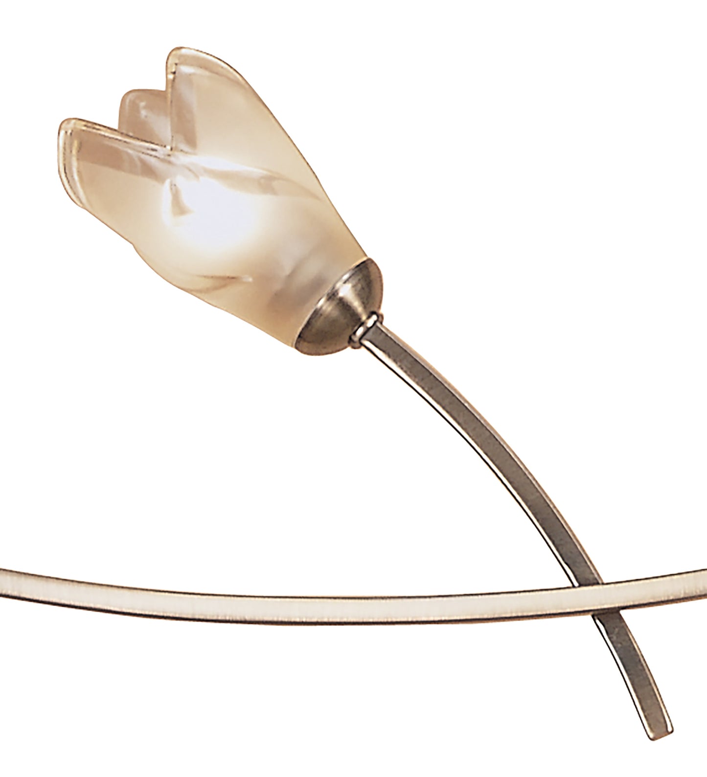 Pietra Linear Pendant 2 Arm 4 Light G9, Antique Brass by Mantra