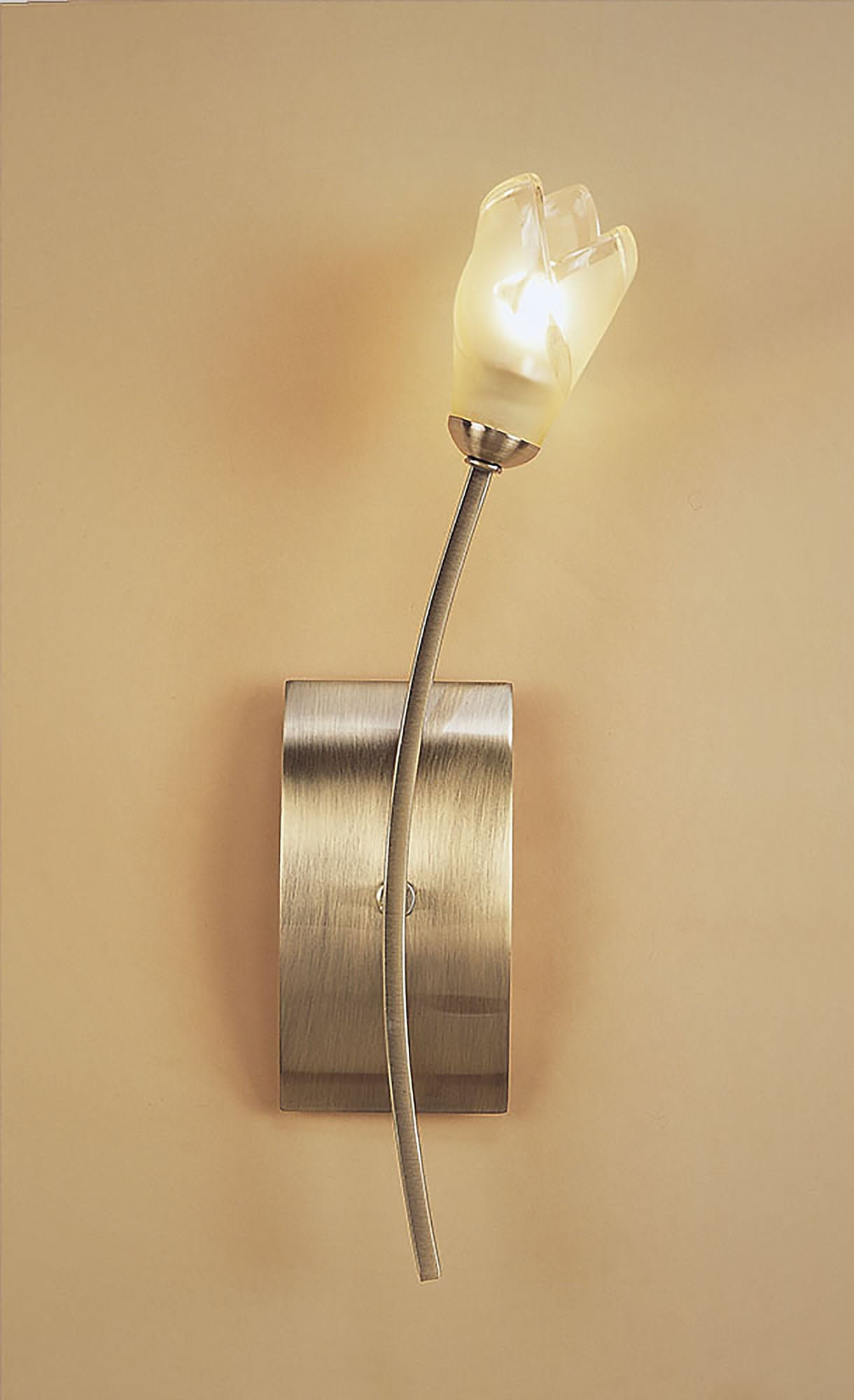 Pietra Wall Lamp Switched 1 Light G9, Antique Brass by Mantra