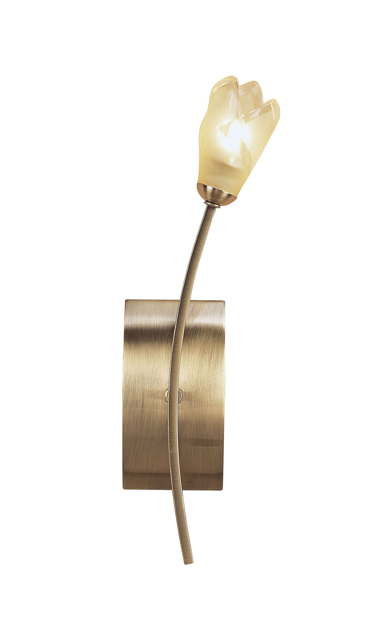 Pietra Wall Lamp Switched 1 Light G9, Antique Brass by Mantra