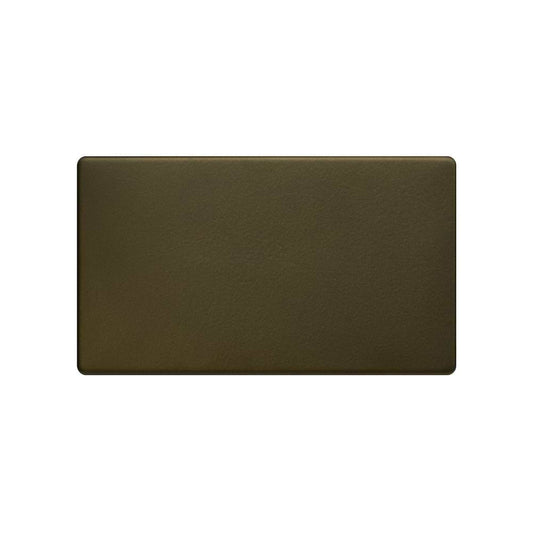 The Eton Collection Bronze 2 Gang Blanking Plate Screwless