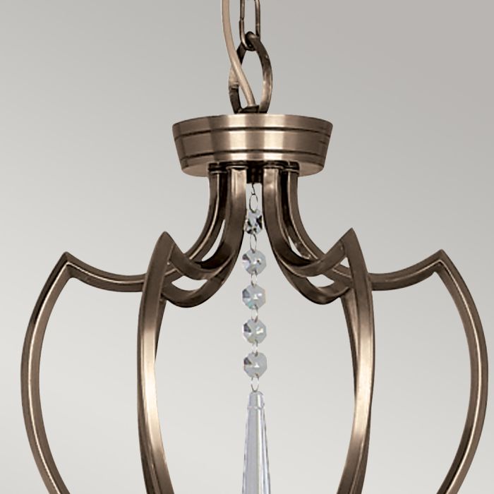 Pimlico 6 Light Chandelier - Dark Bronze