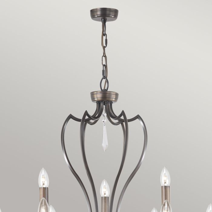 Pimlico 9 Light Chandelier - Dark Bronze
