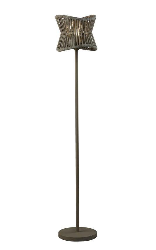 Polinesia Floor Lamp, 1 x E27, IP44, Beige Oscu, 2yrs Warranty by Mantra