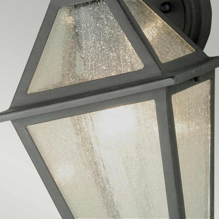 Polruan 1 Light Wall Lantern - Mud Black