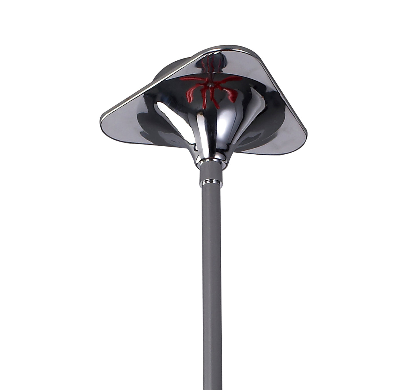 Pop Pendant/Ceiling Convertible To Semi Flush 6 Light E27, Gloss Red/White Acrylic/Polished Chrome, CFL Lamps INCLUDED by Mantra