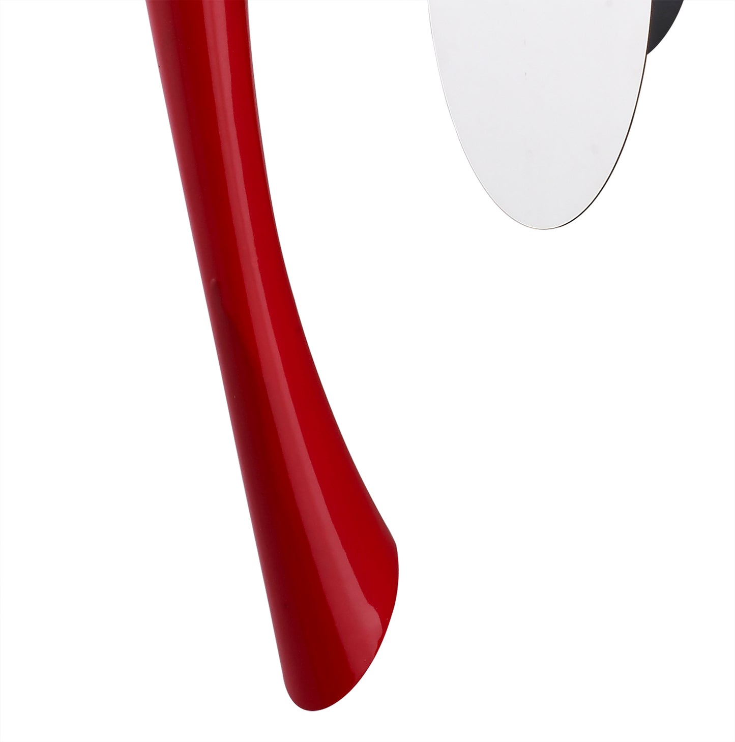 Pop Wall Lamp Switched 1 Light E27, Gloss Red/White Acrylic/Polished Chrome, CFL Lamps INCLUDED by Mantra