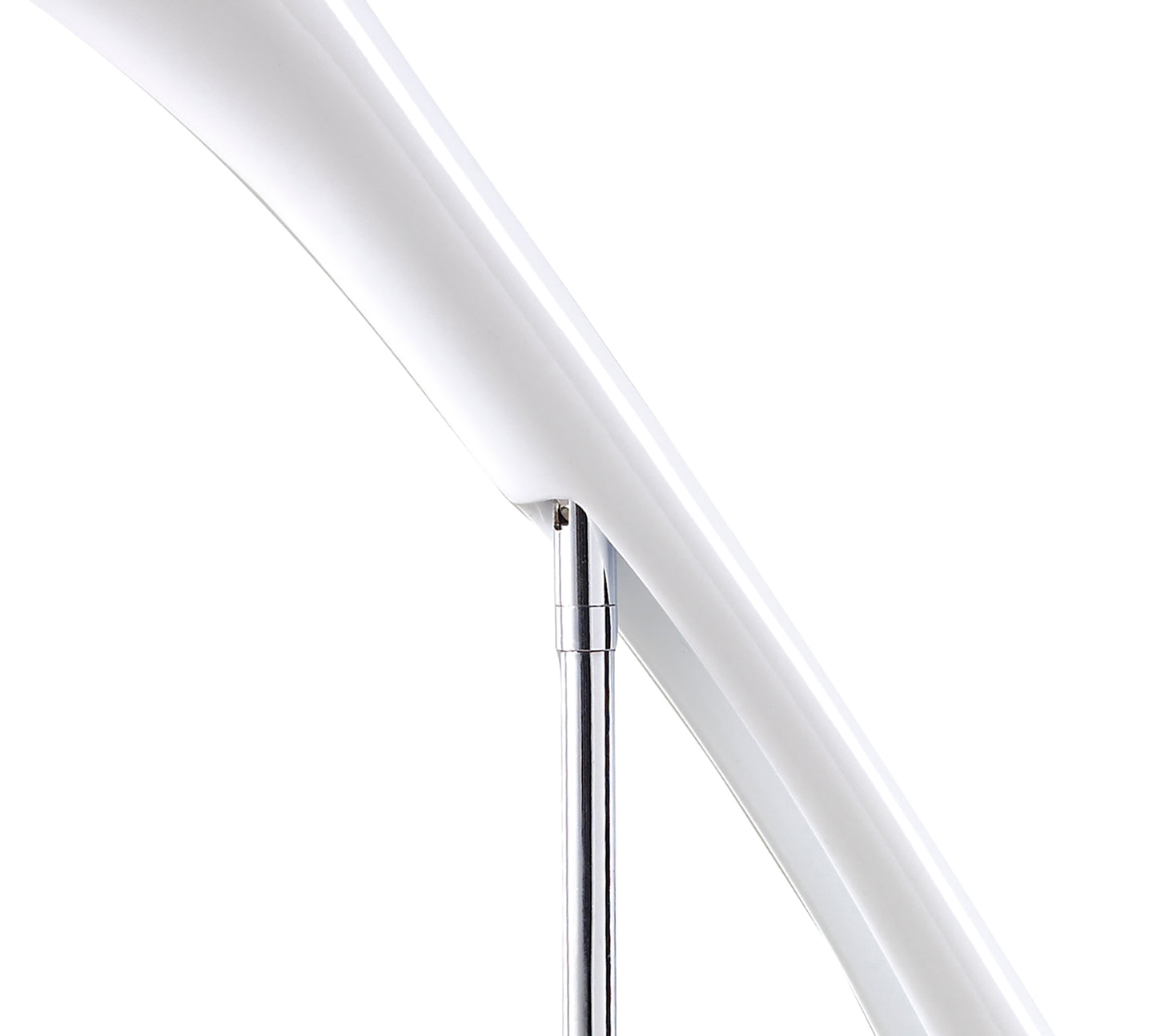 Pop Table Lamp 1 Light E27, Gloss White/White Acrylic/Polished Chrome, CFL Lamps INCLUDED by Mantra