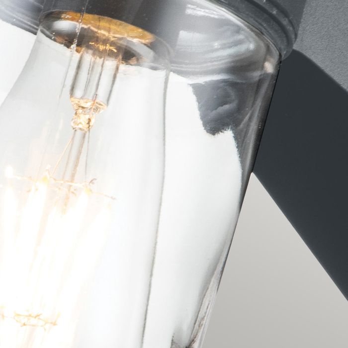 Portfino 1 Light Wall Lantern - Grey