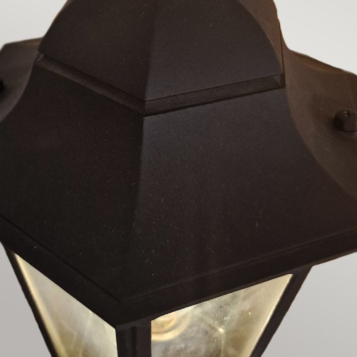 Parish 1 Light Up Wall Lantern - Black