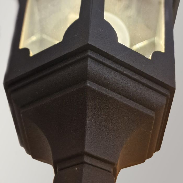 Parish 1 Light Up Wall Lantern - Black