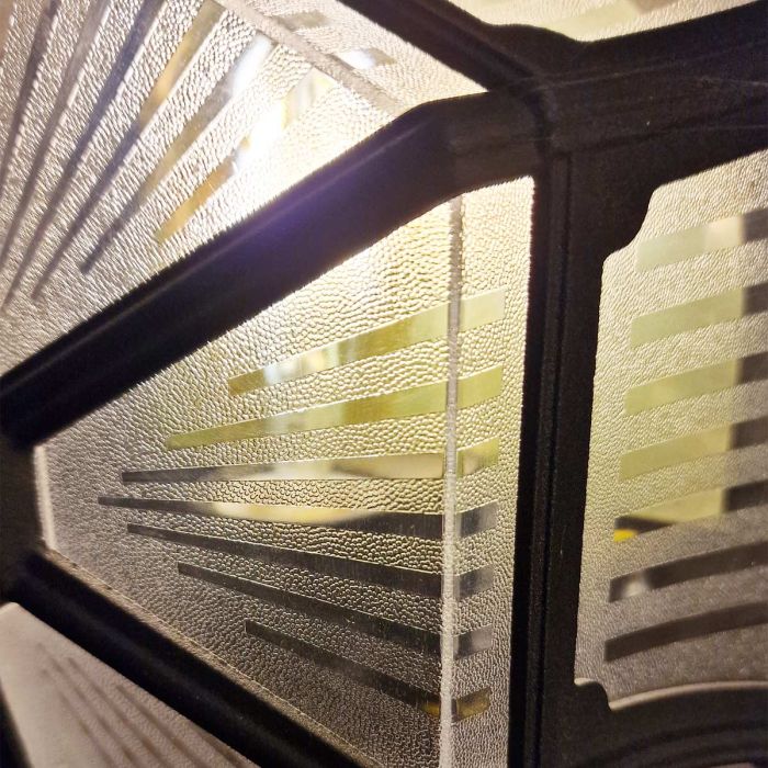 Parish 1 Light Ceiling Flush - Black